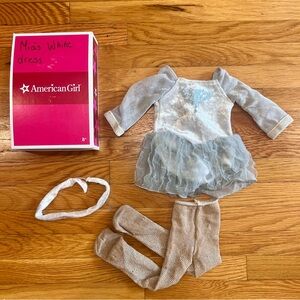 AMERICAN GIRL MIA ST CLAIR DOLL OF THE YEAR 2008 SILVER SKATE DRESS OUTFIT